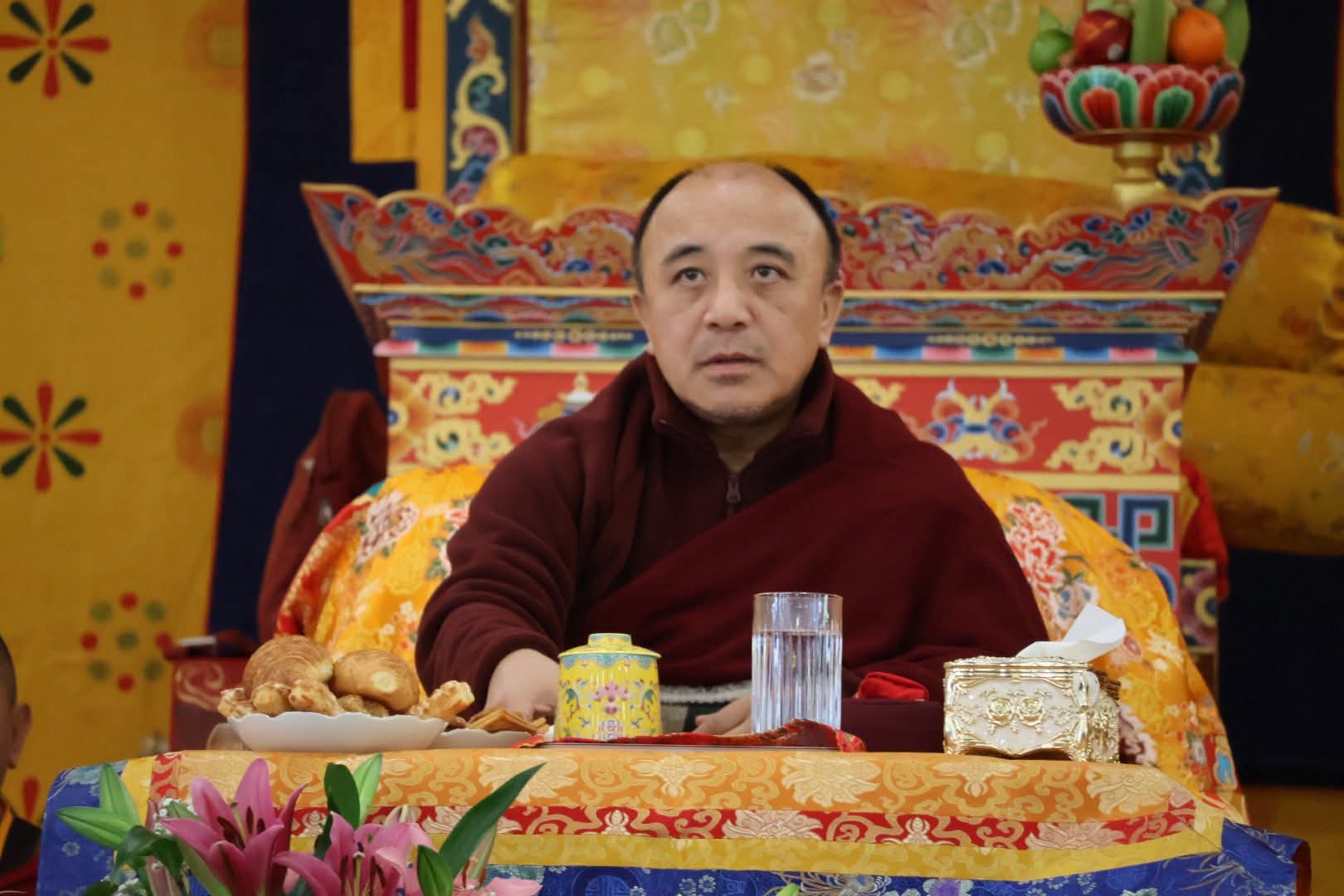 Kyabje Namkhai Nyingpo Rinpoche welcome message portrait